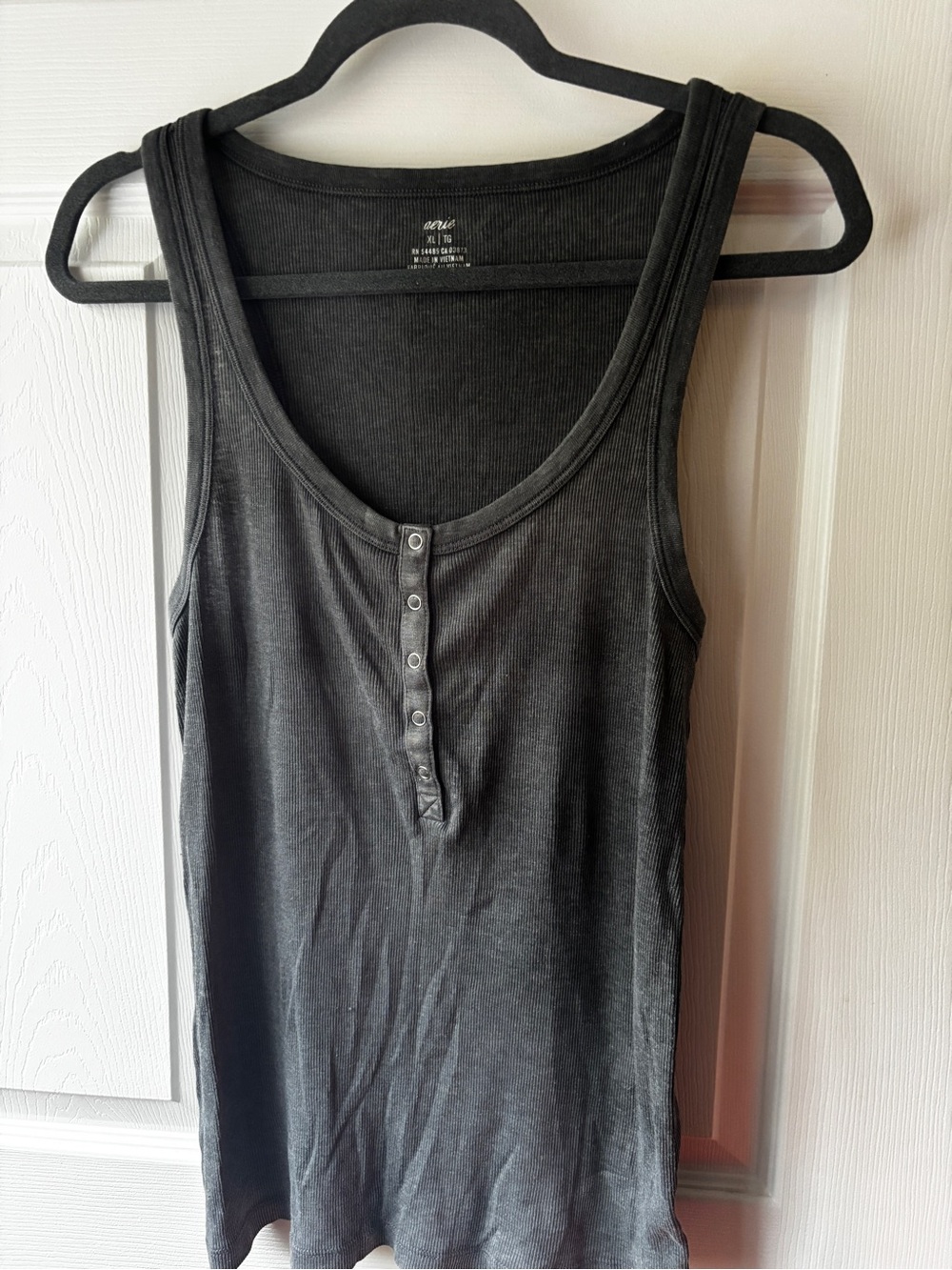 Aerie Scoop Neck Henley Tank Top